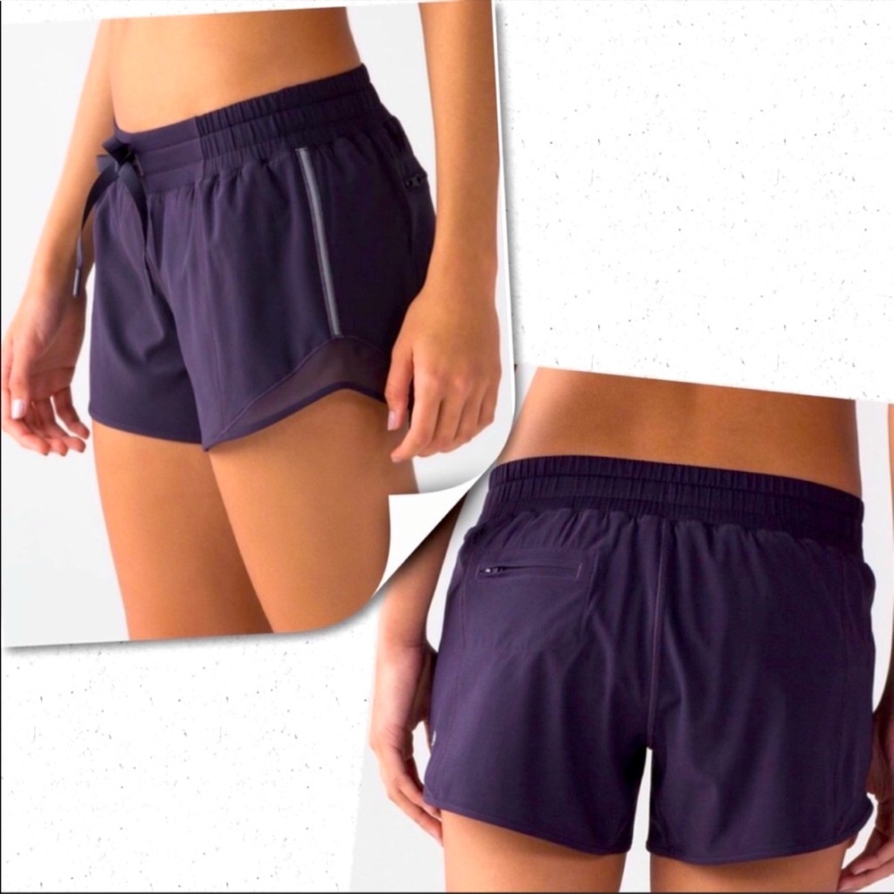 Lululemon Hotty Hot Low Rise 4” Shorts.